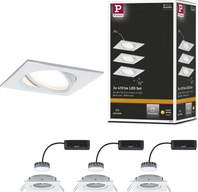 Produktbild von Paulmann LED Einbauleuchte Nova Plus Basisset schwenkbar