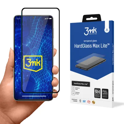 Produktbild von 3mk Display Gehärtetes Glas HardGlass Max Lite für Samsung Galaxy S21+ 5G 0,3mm 9H