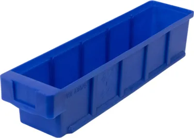 Produktbild von SuperSparSet 16x Regalkasten Classic | Blau | HxBxT 8,3x9x60cm | Polypropylen | Sichtlagerkasten, Sortimentskasten, Sortimentsbox, Kleinteilebox