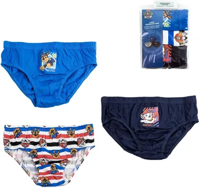 Produktbild von Paw Patrol Unterwäsche Jungen – 3er Pack Kinder Slips Baumwolle 4/5 Jahre