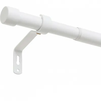Produktbild von Gardinenstange ausziehbar 120 - 210 cm Vorhangstange Weiß