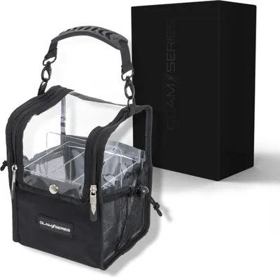 Immagine prodotto di GlamSeries GlamSetter S borsa per cosmetici 175 x 165 x 230 mm, organizzatore trasparente per il trucco con possibilità di trasporto flessibile