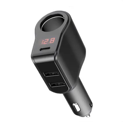 Obrázek produktu pro Nabíječka Do Auta Usb Typ-C 2 X Zásuvka Usb Zapalovače 45W