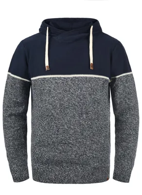 Produktbild von INDICODE IDLynde Herren Strickpullover Feinstrick Pullover mit Kapuze