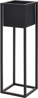 Obrázek produktu pro H&S Collection Flowerpot se stojanem kovovou èernou 70 cm