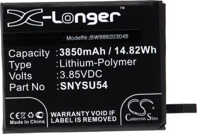 Produktbild von vhbw Akku Ersatz für Sony SNYSU54 für Handy Smartphone Telefon (3850 mAh, 3,85 V, Li-Polymer)