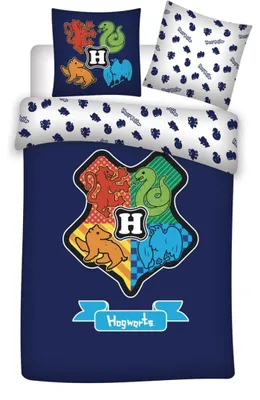 Obrázek produktu pro Povlečení Harry Potter - 100% organická bavlna pro fanoušky 140x200 cm
