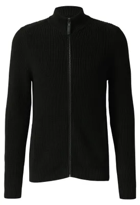 Produktbild von s.Oliver Strickjacke mit weichem Strickmuster, Troyer-Kragen und Reißverschluss