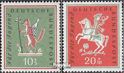 Produktbild von Briefmarken BRD (BR.Deutschland) 1958 Mi 286-287 (kompl.Ausg.) gestempelt Jugend: Volkslieder