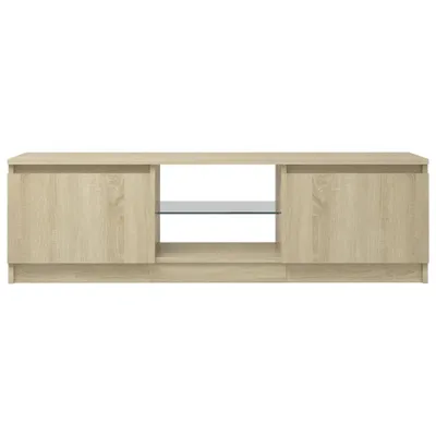 Produktbild von vidaXL TV Schrank mit LED Leuchten Sonoma Eiche 120x30x35,5 cm - TV-Schrank - TV-Schränke - TV-Schrank Mit LED - TV-Möbel