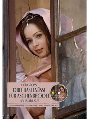 Produktbild von Drei Haselnüsse für Aschenbrödel - Kalender 2027 inkl. DVD (Wandkalender / Fotokalender) (Filmjuwelen / DEFA-Märchen)