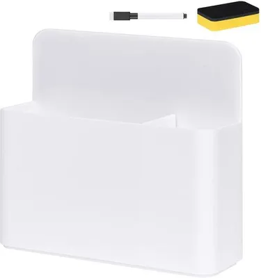 Produktbild von Magnetische Markerhalter weiß für Whiteboard und Kühlschrank