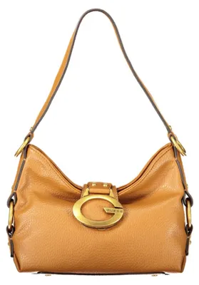 Produktbild von Braune Mini-Handtasche mit Reißverschluss & Kontrastdetails für Damen