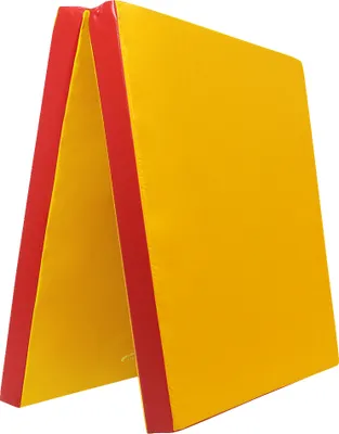 Produktbild von Grevinga® klappbare Leichtturnmatte | VB 80 | 200 x 100 x 6 cm | GELB-ROT
