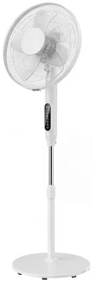 Produktbild von Standventilator mit 15-Stunden-Timer, 85° Oszillation, LED-Bedienfeld, Fernbedienung, weiß