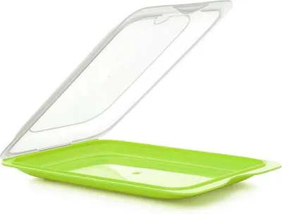 Produktbild von Famanu Aufbewahrungsbox für Fleischwaren Fresh | Set aus 3 Standardbehältern | Kühlschrankbehälter | Abnehmbarer Deckel - Stapelbar | Geeignet für