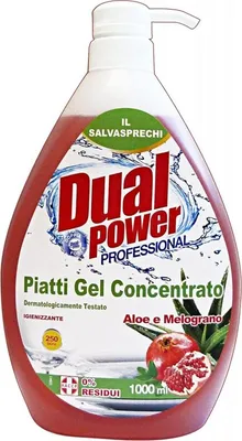 Produktbild von Dual Power Geschirrspülmittel 1l Aloe&Granatapfel