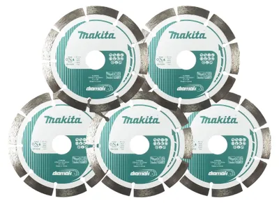 Produktbild von Makita 5x Diamak Diamanttrennscheibe 125 x 22,23 mm ( 5x D-80086 )