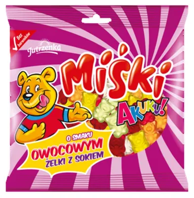 Produktbild von Jutrzenka Akuku! Fruchtgeschmackige Gummibärchen, 90 g