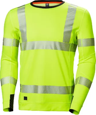 Produktbild von Helly Hansen Hi-Vis Rundhals-Pullover HH LIFA ACTIVE HI VIS CREWNECK 75111, Farbe:yellow, Größe:L