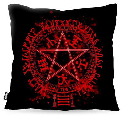 Produktbild von Hellsing Pentagramm Kissenbezug aus wasserfestem Polyester für Outdoor-Vampir-Anime-Manga, Kissenmaß: 40 x 40 cm