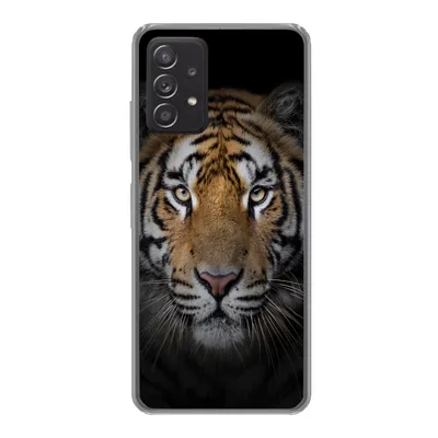 Produktbild von MuchoWow® Handyhülle Schutzhülle Hülle für Samsung galaxy a73 Tiger - Wildtiere - Porträt - Schwarz - Tiere Silikon Softcase Handy Hülle - Handyhülle
