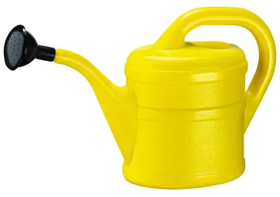 Zdjęcie produktu dla Konewka żółta Geli, wysokiej jakości tworzywo sztuczne, pojemność 2 litry