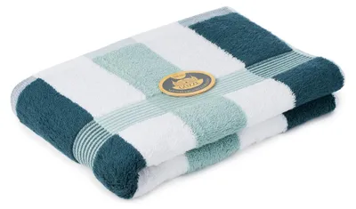 Immagine prodotto di Gözze - Asciugamano da bagno a righe, stile New York, morbido e assorbente, 100% cotone, 70 x 1