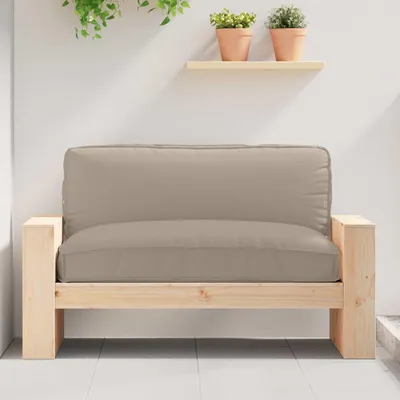 Image de Coussin vidaXL en tissu Oxford, couleur taupe, dimensions 120 x 80 x 12 cm