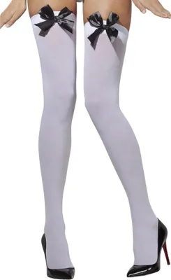 Immagine prodotto di Fever - Calze autoreggenti da donna SM2407 (taglia unica) (bianco/nero)