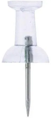 Produktbild von Alco Pinnwandnadel Kunststoff glasklar 12mm 100 ST