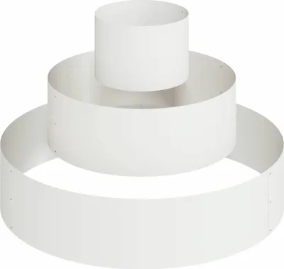Obrázok produktu pre vidaXL Záhradný kvetináč biely 90 x 90 x 20 cm Oceľ valcovaná za studena