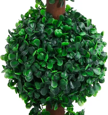Obrázek produktu pro vidaXL Umělý zimostráz s květináčem ve tvaru koule Zelená 90 cm