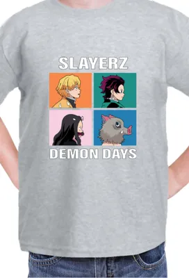 Obrázek produktu pro Dětské Triko Japan Manga Anime Comics Animation Demon Anime Slayer All Slayerz, 9-11 Jahr - 140 / Vřesově šedá