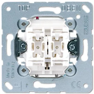 Zdjęcie produktu dla JUNG Przycisk podwójny 535U podtynkowy 10A 250V~ 2 styki NO 535U (535U)
