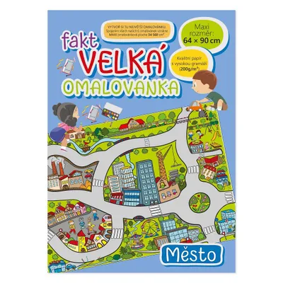 Zdjęcie produktu dla Naprawdę duża kolorowanka - Miasto (64x90 cm)