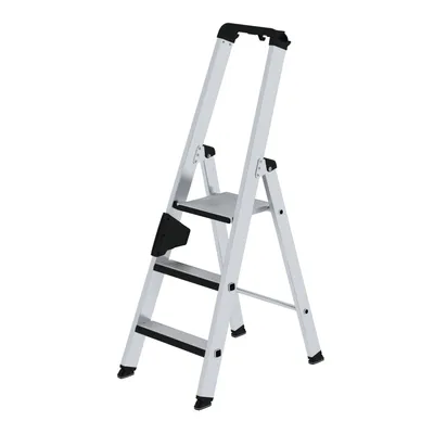 Produktbild von MUNK Günzburger Steigtechnik Stufen-Stehleiter einseitig begehbar mit clip-step relax 3 Stufen