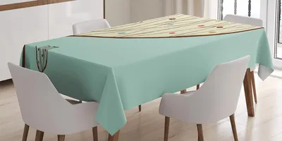 Immagine prodotto di ABAKUHAUS Tovaglia moderna, albero astratto decorato con illustrazione minimalista, 140 x 170 cm, multicolore