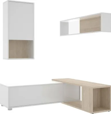 Image de Fortuna - Mur d'Ensemble, Blanc Brillant, Modulable