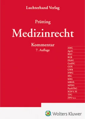 Immagine prodotto di Medizinrecht Kommentar