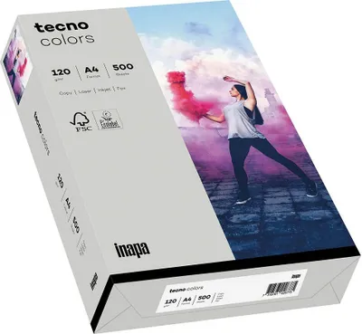 Image de tecno 88324368 Papier à copier colors gris DIN A4 120 g/qm 250 feuilles