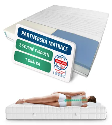 Obrázek produktu pro AM Qualitätsmatratzen | Prémiová 7zónová partnerská matrace 200x200 cm - H2 & H4 - taštickové pružinové jádro (1000 pružin/2m²)