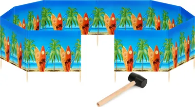 Produktbild von Garronda Strand Windschutz Sichtschutz 15m lang plus Gummihammer GAEX001