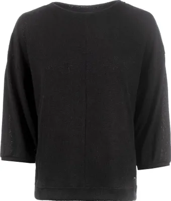 Produktbild von Leichter Strick-Pullover mit 3/4-Ärmeln und überschnittenen Schultern, entspannter Schnitt