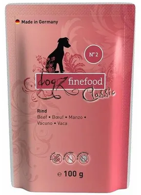 Produktbild von Dogz finefood Beutel No. 2 Rind 100g