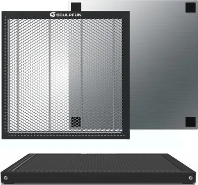 Produktbild von SCULPFUN Honeycomb stůl:400*400mm Honeycomb pracovní stůl, příslušenství pro gravírovací stroje Kompatibilní s většinou CNC, gravírovacích strojů