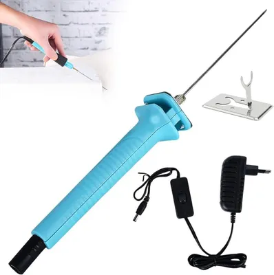 Obrázok produktu pre Elektrický nož na rezanie peny – horúci drôt – presné rezanie – rýchle zahrievanie – 10 cm – čierna farba