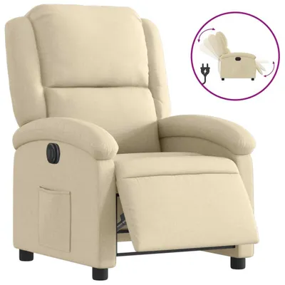 Produktbild von vidaXL Relaxsessel Elektrisch Creme Stoff