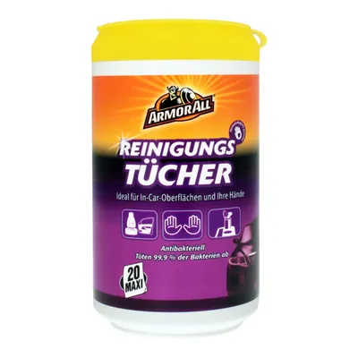 Produktbild von Armor All Reinigungs-Tücher 20 Tücher - Antibaktell (1er Pack)