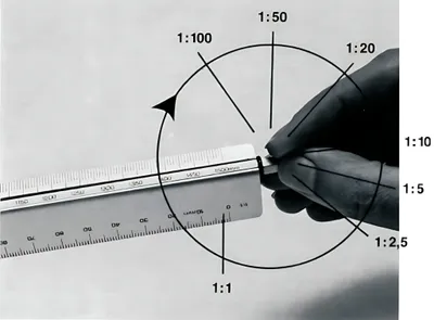 Produktbild von Standardgraph Aluminium-Reduktionsmaßstab INGENIEUR DIN, 30 cm